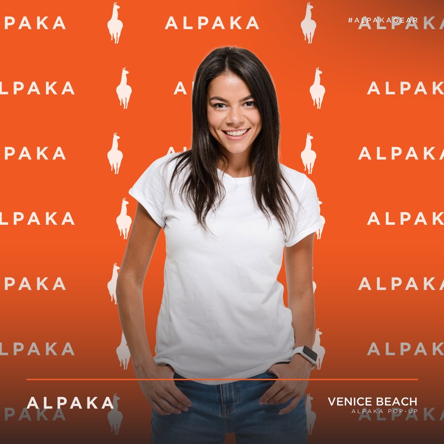 ALPAKA step and repeat orange
